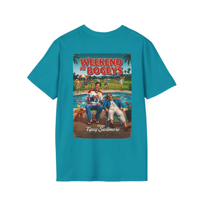 WEEKEND AT BOGEY'S T-Shirt - Starring TIPSY SWILMORE- Golf Noir Signature Apparel