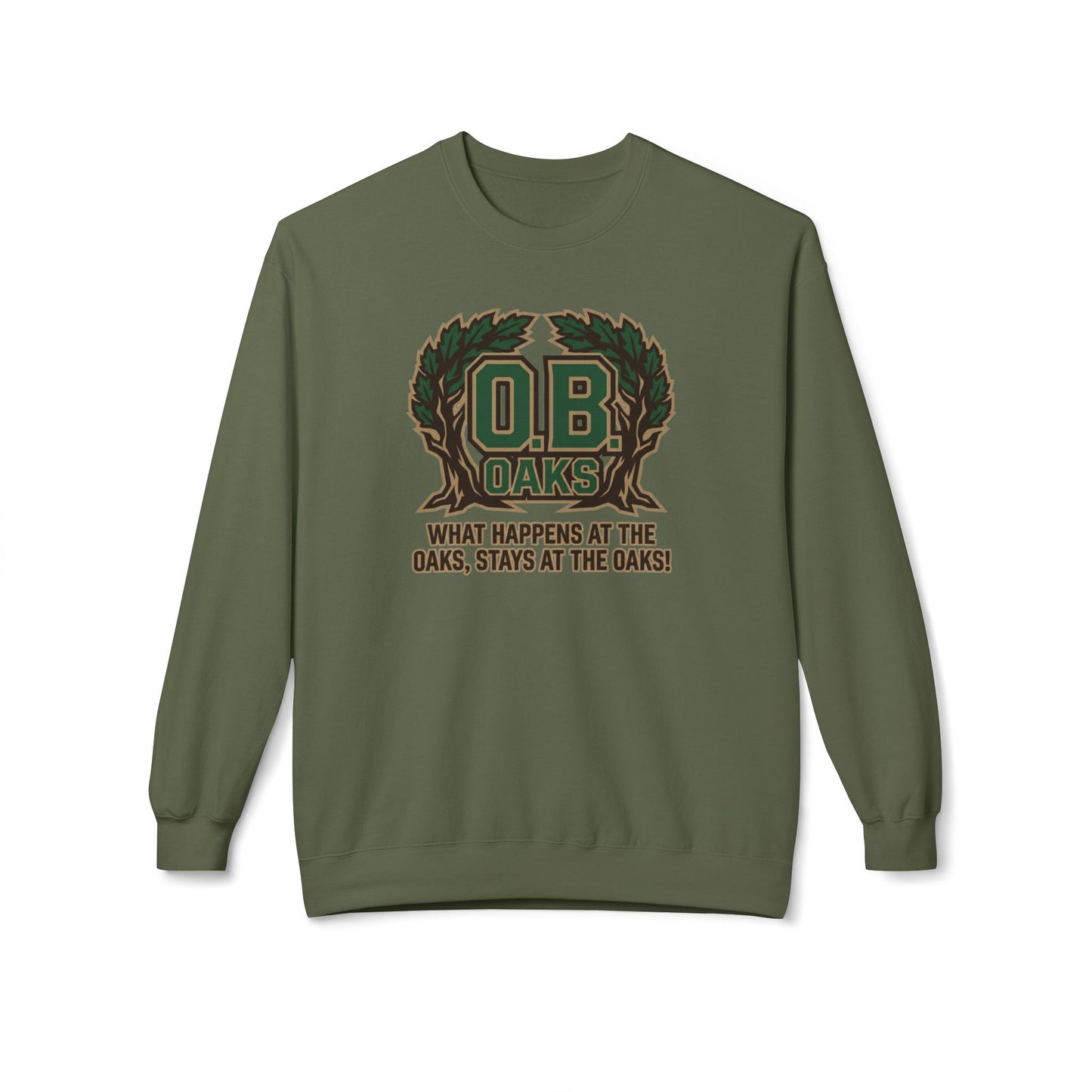 O.B. Oaks Crewneck Sweatshirt — Fictional Fairways Signature Apparel