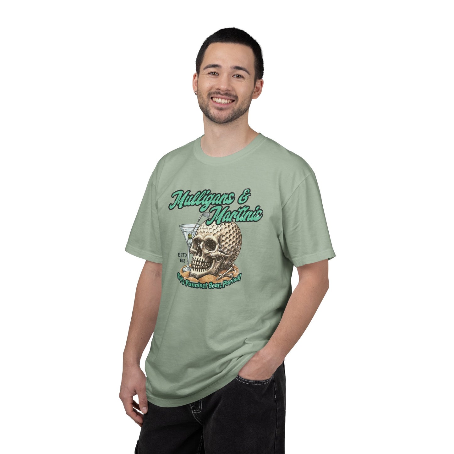 M&M Skull Ball Tee — Mulligans & Martinis Signature Apparel