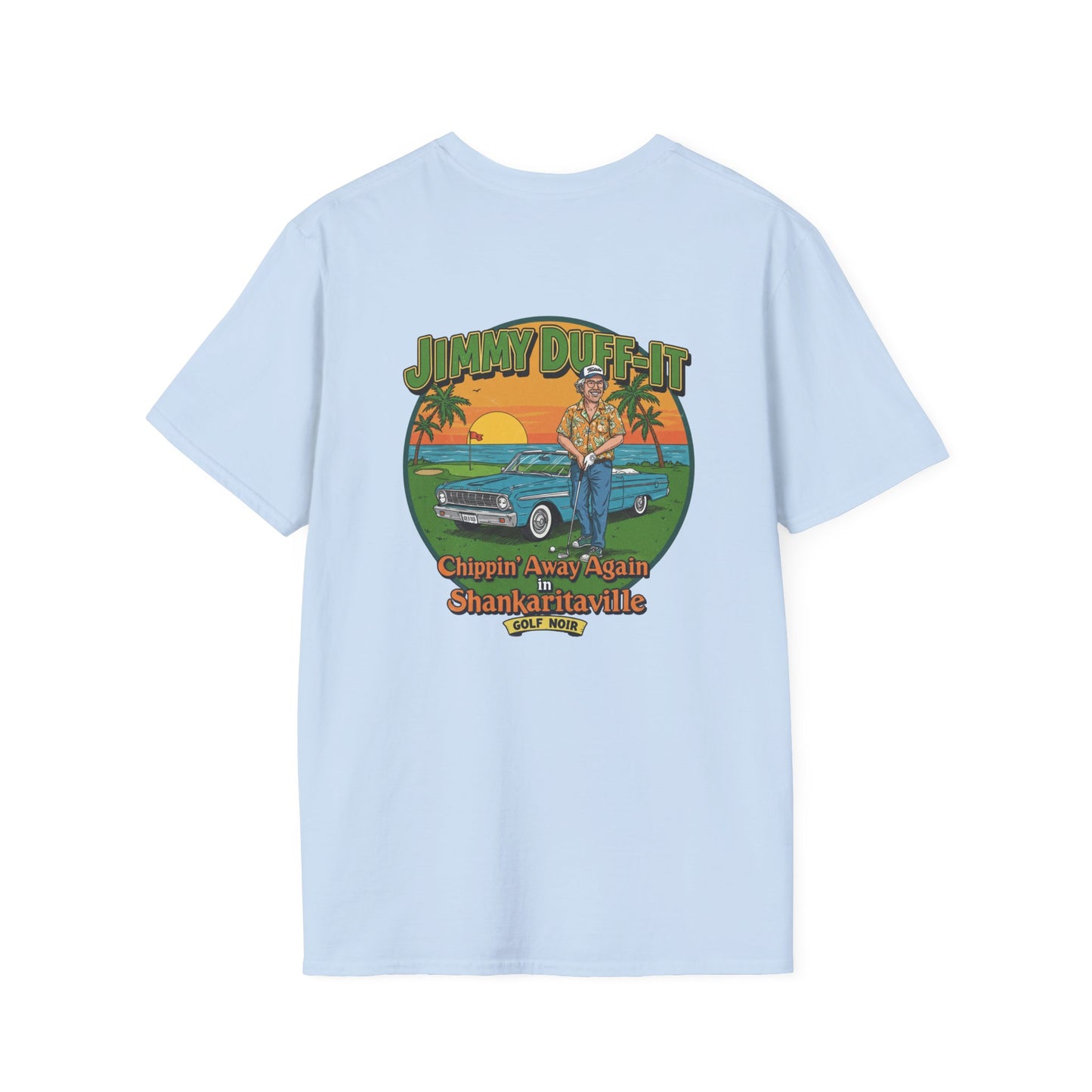 SHANKARITAVILLE T-Shirt - Starring JIMMY DUFF-IT- Golf Noir Signature Apparel