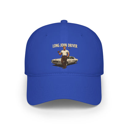 Long John Driver Baseball Cap — Golf Noir Statement Headwear