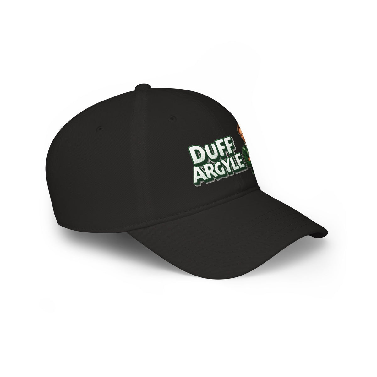 Duff Argyle Baseball Cap — Golf Noir Statement Headwear