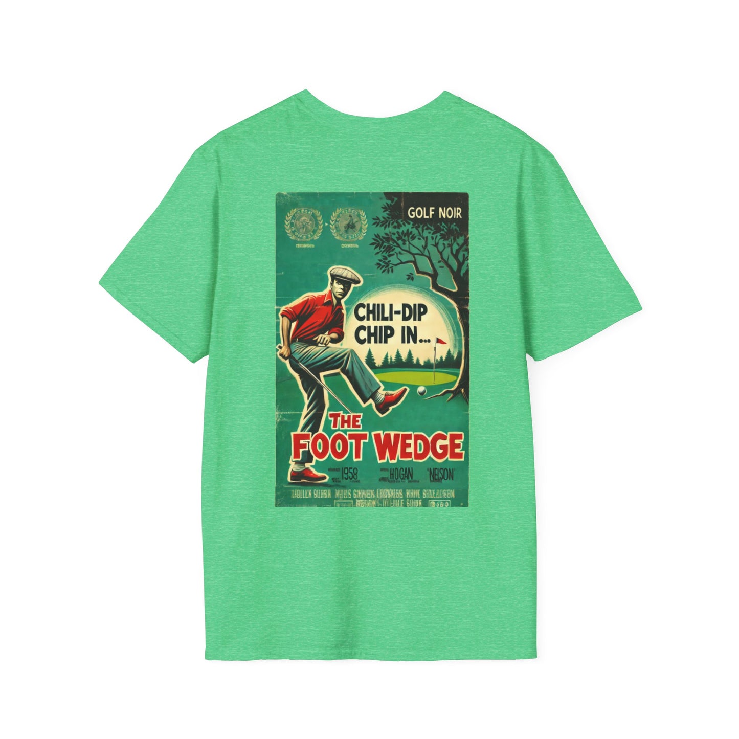 THE FOOT WEDGE T-Shirt - Starring CHILI-DIP CHIP - Golf Noir Signature Apparel