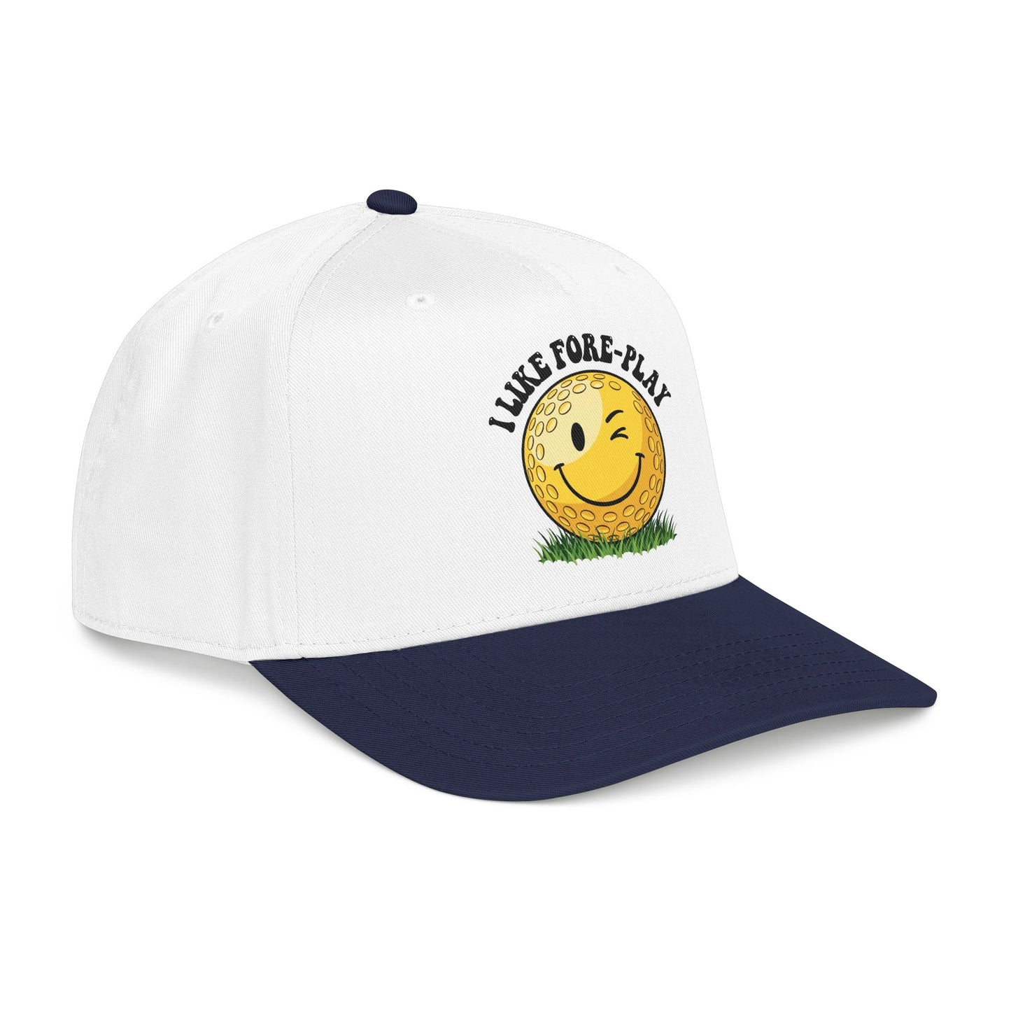 "I Like Fore-Play" Winking Golf Hat - It's a Golf Day Statement Headwear