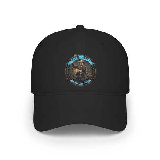 Shank Williams Golf Noir Cap - Country Club Crooners Statement Headwear