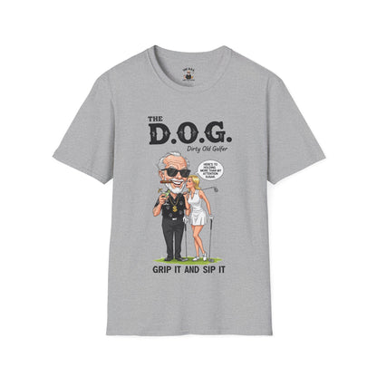 The D.O.G. Golf T-Shirt — 'Grip It and Sip It'