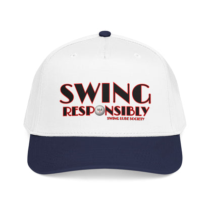 Swing Responsibly Baseball Cap — Swing Lube Society Headwear