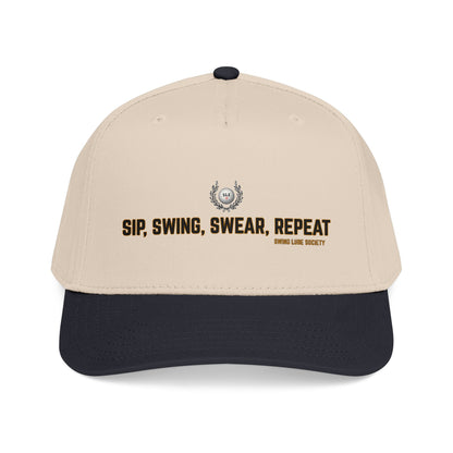 Sip, Swing, Swear, Repeat Baseball Cap - Swing Lube Society Headwear
