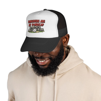 "Hangovers Are My Handicap" Trucker Cap — XXX-OUT Designs Headwear