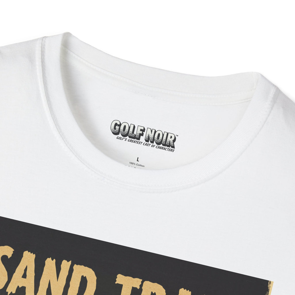 SAND TRAP OF LOST SOULS T-Shirt - Starring VINCENT SLICE - Golf Noir Signature Apparel