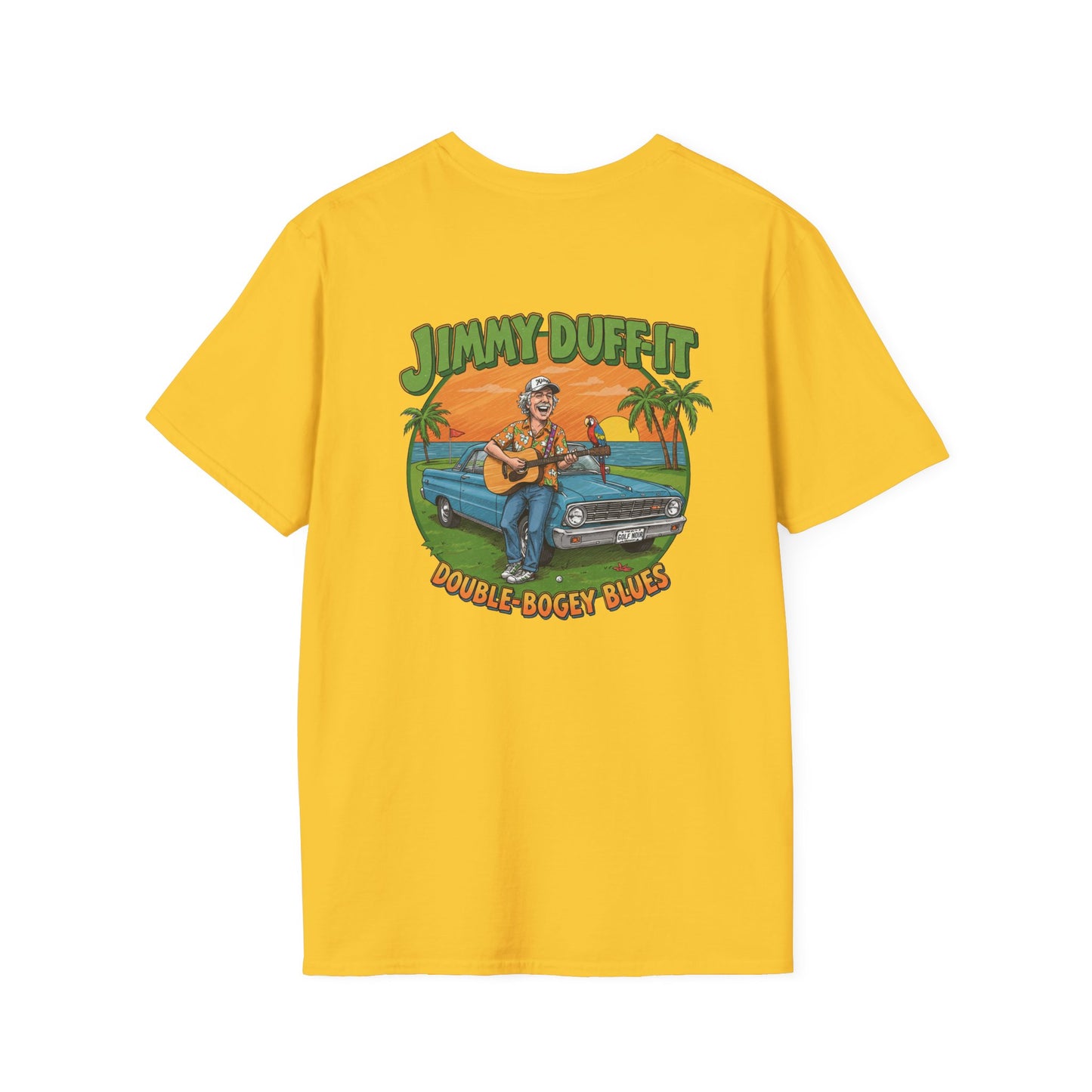DOUBLE BOGEY BLUES T-Shirt - Starring JIMMY DUFF-IT- Golf Noir Signature Apparel