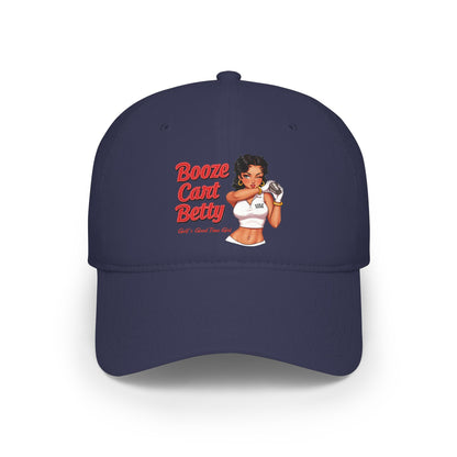 Booze Cart Betty Low Profile Baseball Cap — Golf Noir Statement Headwear
