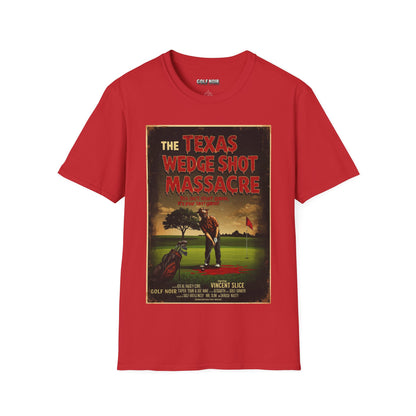 THE TEXAS WEDGE SHOT MASSACRE T-Shirt - Starring VINCENT SLICE- Golf Noir Signature Apparel