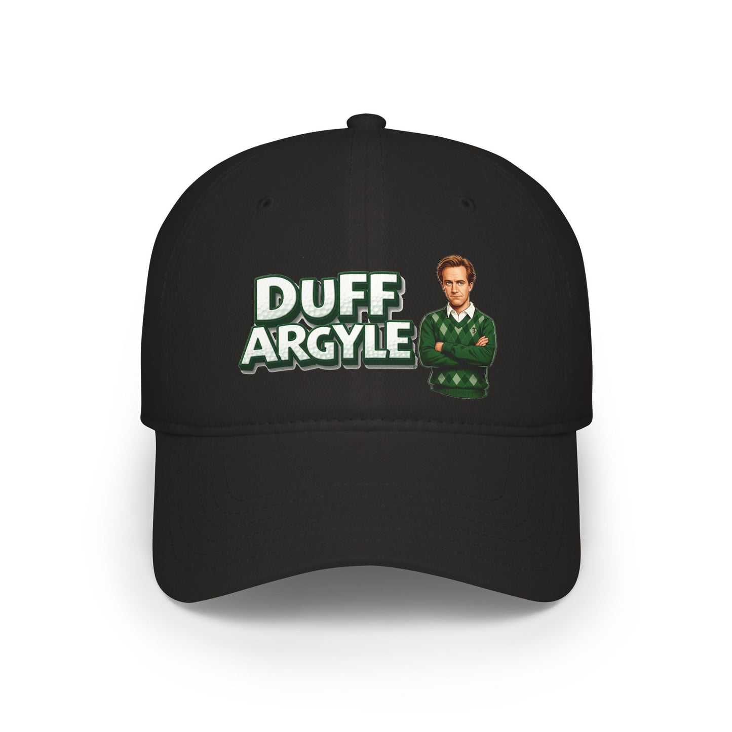 Duff Argyle Baseball Cap — Golf Noir Statement Headwear