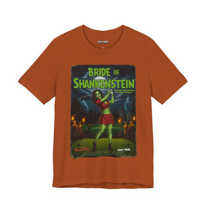 BRIDE OF SHANKENSTEIN T-Shirt - Starring VIVIAN SLICE (A Vincent Slice Design)- Golf Noir Signature Apparel