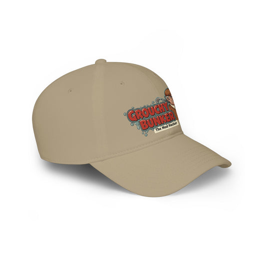 Grouchy Bunker "The Mad Hacker" Baseball Cap - Golf Noir Statement Headwear