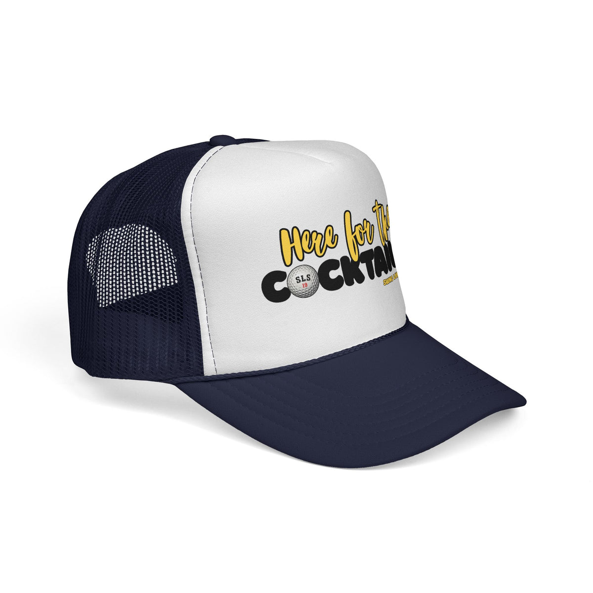 "Here for the Cocktails!" Trucker Cap - Swing Lube Society Headwear