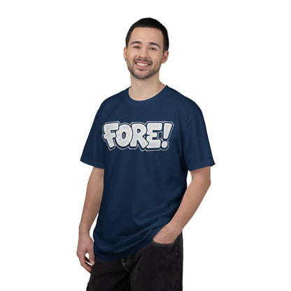 Fore! Golf Graphic T‑Shirt — Golffiti Signature Apparel