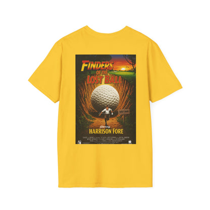 FINDERS OF THE LOST BALL T-Shirt - Starring HARRISON FORE- Golf Noir Signature Apparel