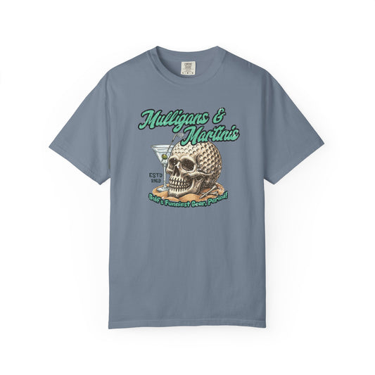M&M Skull Ball Tee — Mulligans & Martinis Signature Apparel