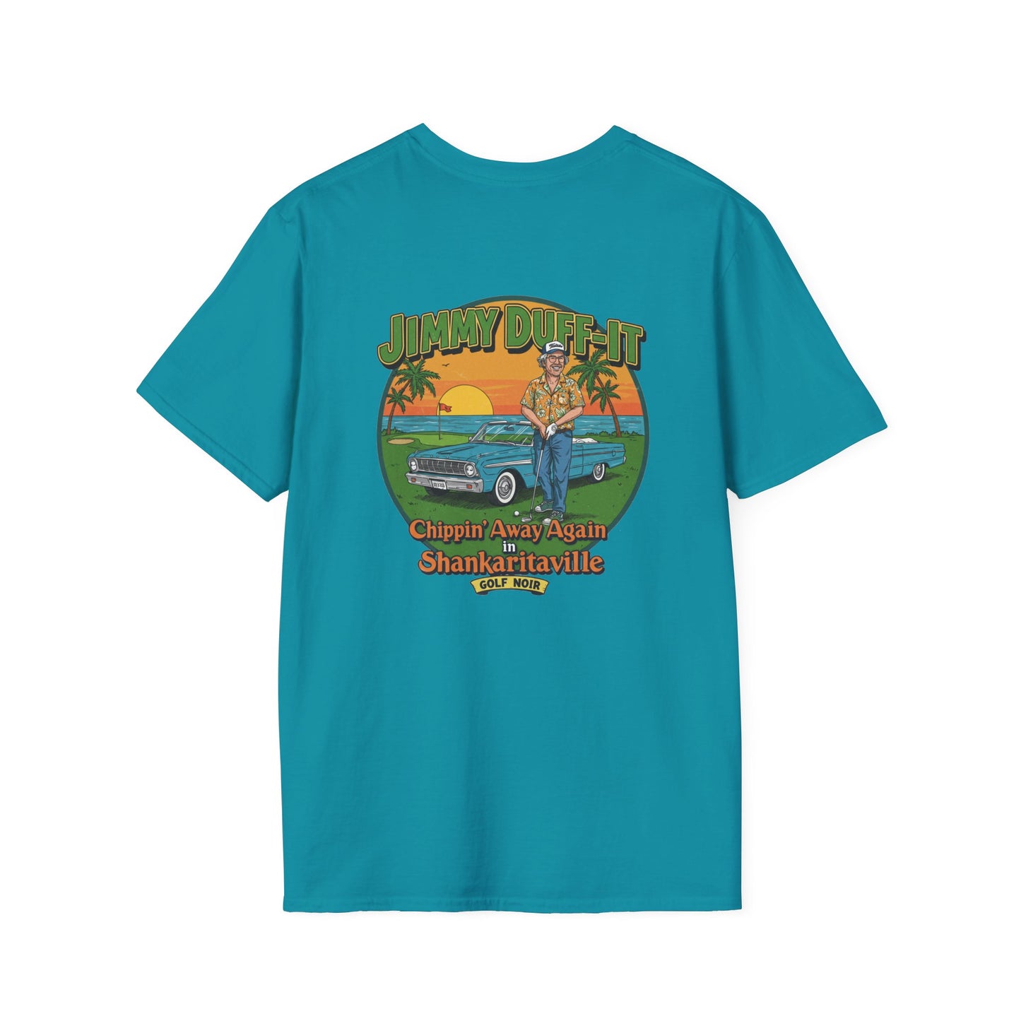 SHANKARITAVILLE T-Shirt - Starring JIMMY DUFF-IT- Golf Noir Signature Apparel