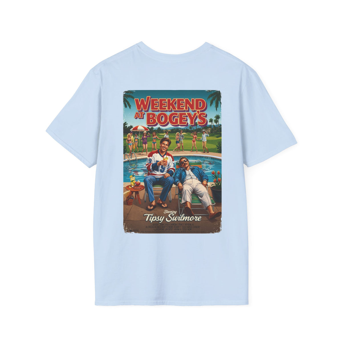 WEEKEND AT BOGEY'S T-Shirt - Starring TIPSY SWILMORE- Golf Noir Signature Apparel
