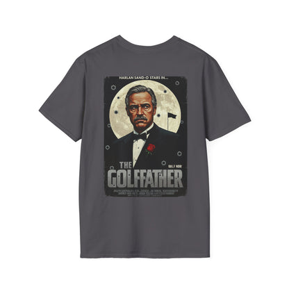 THE GOLFFATHER T-Shirt - Starring HARLAN SAND-O- Golf Noir Signature Apparel