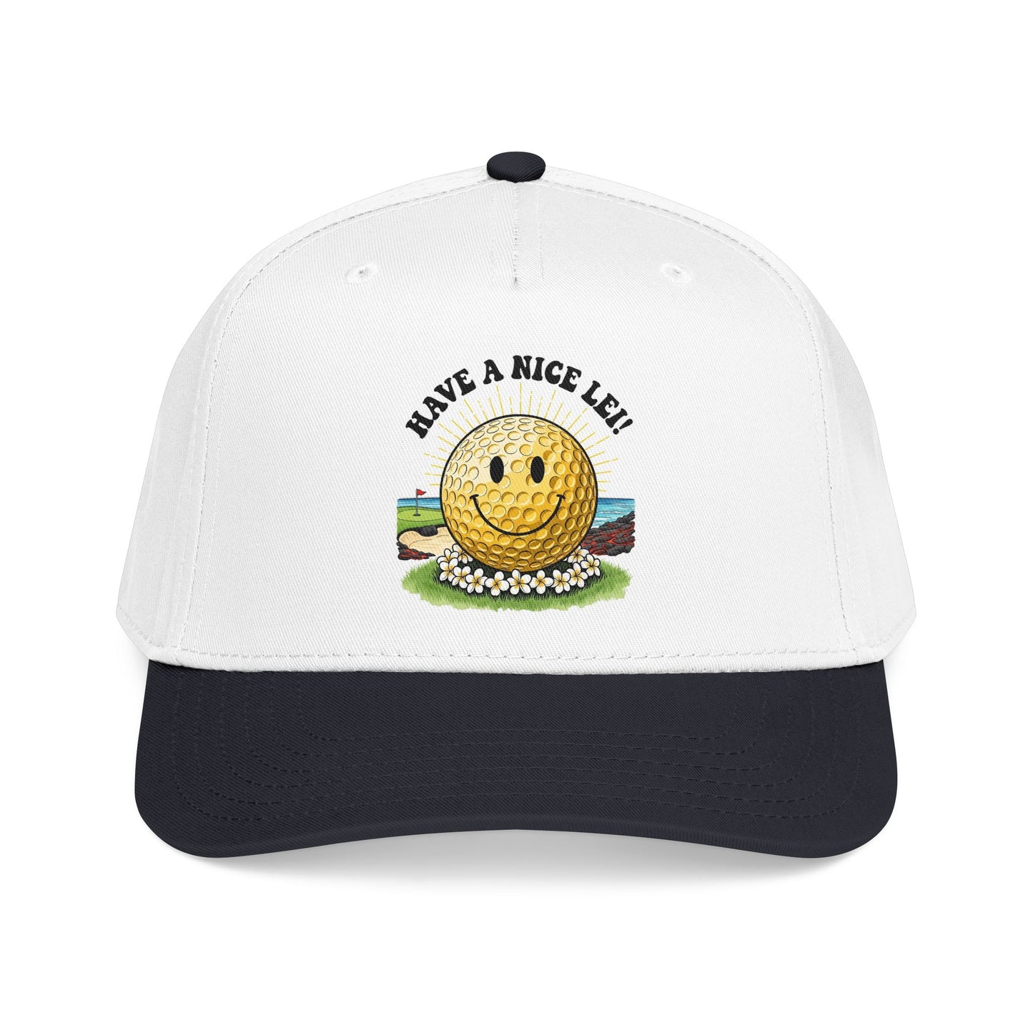 Have a Nice Lei Mid-Profile Baseball Cap - It's a Golf Day Statement Headwear