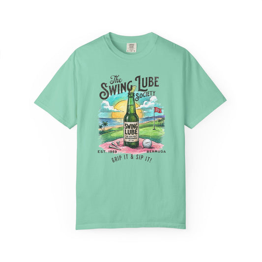 Grip It & Sip It T-Shirt 1 — Swing Lube Society Signature Apparel