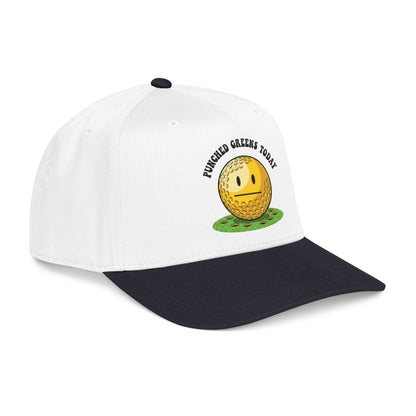 "Punched Greens Today" Funny Golf Hat - It's a Golf Day Statement Headwear