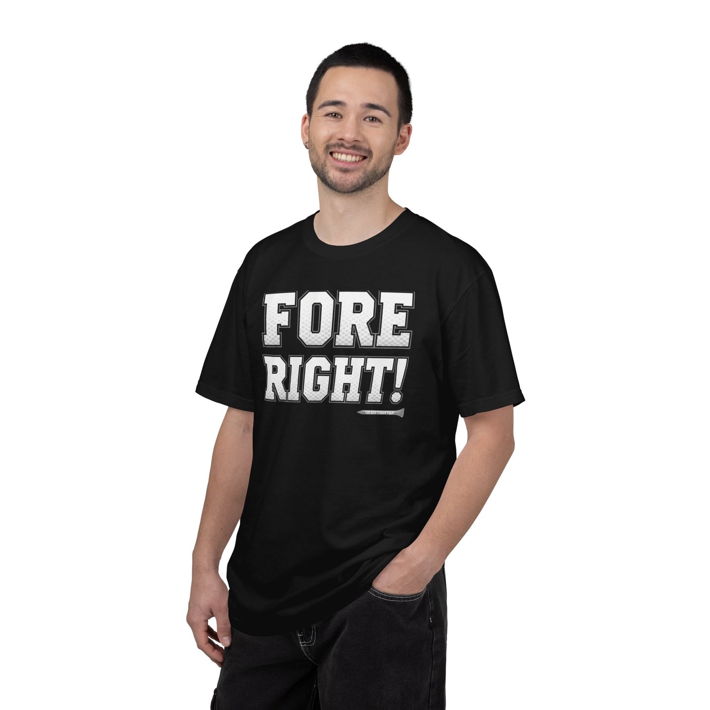Fore Right! Golf T-Shirt — Tee Box Trash Talk Signature Apparel