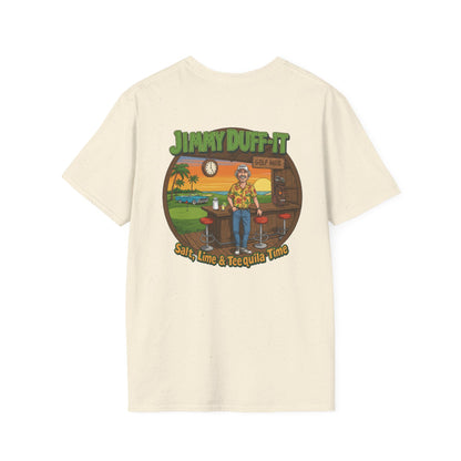 SALT, LIME, & TEEQUILA TIME T-Shirt - Starring JIMMY DUFF-IT - Golf Noir Signature Apparel