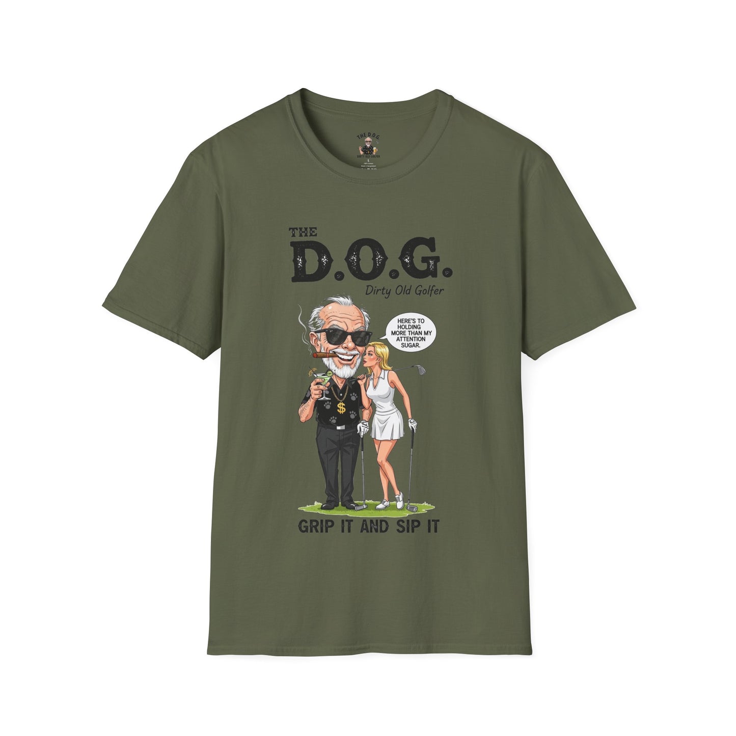The D.O.G. Golf T-Shirt — 'Grip It and Sip It'