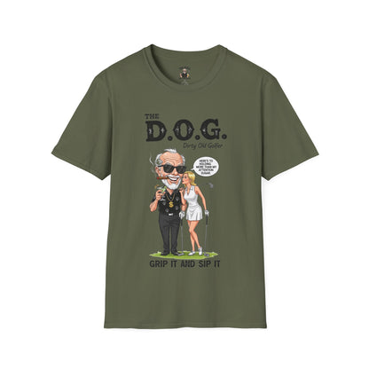 The D.O.G. Golf T-Shirt — 'Grip It and Sip It'