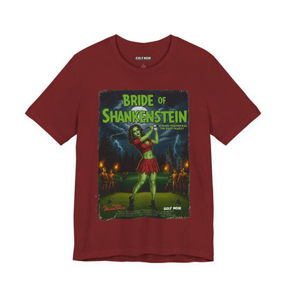 BRIDE OF SHANKENSTEIN T-Shirt - Starring VIVIAN SLICE (A Vincent Slice Design)- Golf Noir Signature Apparel