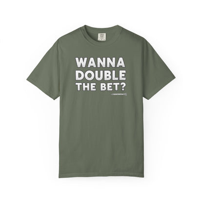 Wanna Double The Bet? Golf T-Shirt — Tee Box Trash Talk Signature Apparel