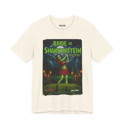 BRIDE OF SHANKENSTEIN T-Shirt - Starring VIVIAN SLICE (A Vincent Slice Design)- Golf Noir Signature Apparel