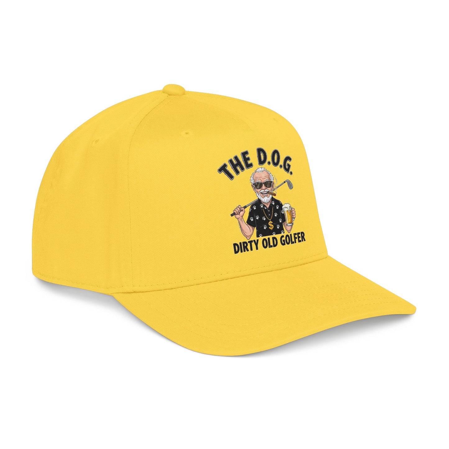 THE D.O.G. Baseball Cap — "The D.O.G. Dirty Old Golfer" Statement Headwear