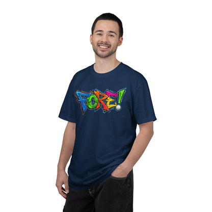 “FORE!” Golf T-Shirt — Golffiti Signature Apparel