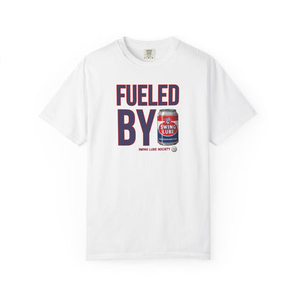 Fueled By Swing Lube Golf Tee — Swing Lube Society Signature Apparel