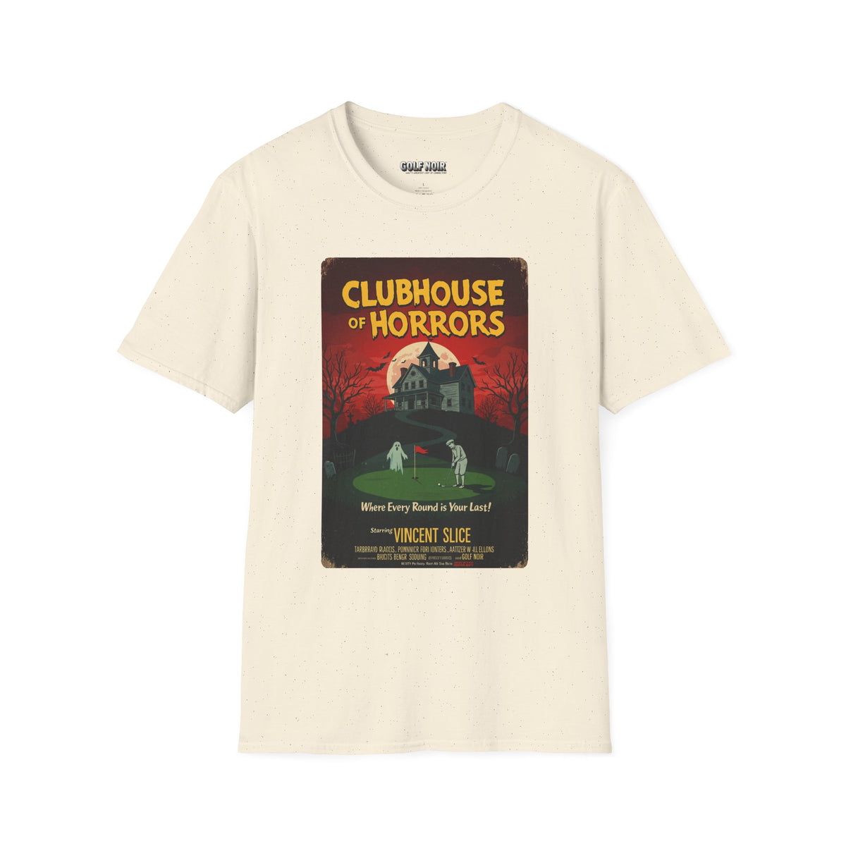 CLUBHOUSE OF HORRORS T-Shirt - Starring VINCENT SLICE