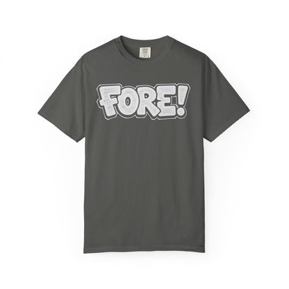 Fore! Golf Graphic T‑Shirt — Golffiti Signature Apparel
