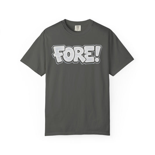 Fore! Golf Graphic T‑Shirt — Golffiti Signature Apparel