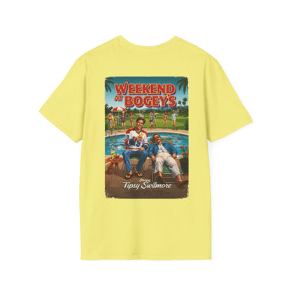 WEEKEND AT BOGEY'S T-Shirt - Starring TIPSY SWILMORE- Golf Noir Signature Apparel