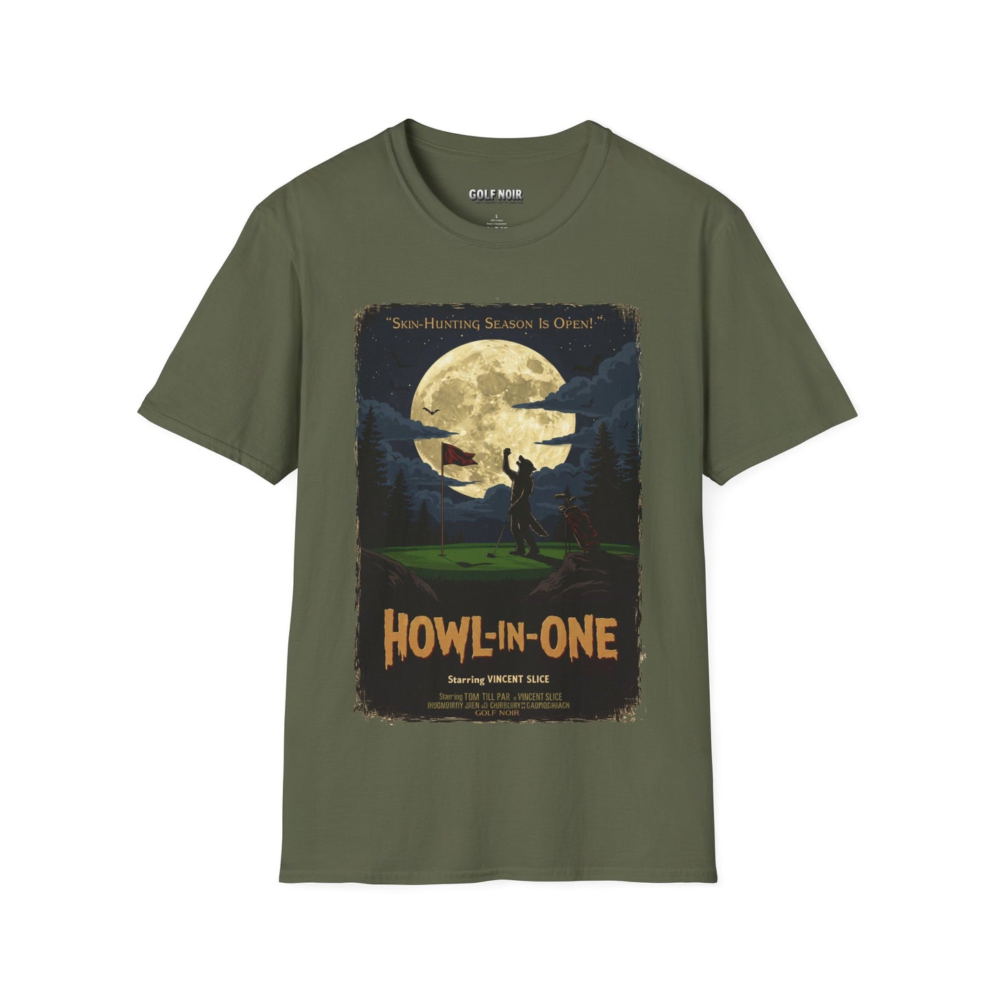HOWL-IN-ONE T-Shirt - Starring VINCENT - Golf Noir Signature Apparel