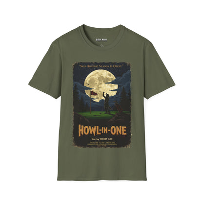 HOWL-IN-ONE T-Shirt - Starring VINCENT - Golf Noir Signature Apparel