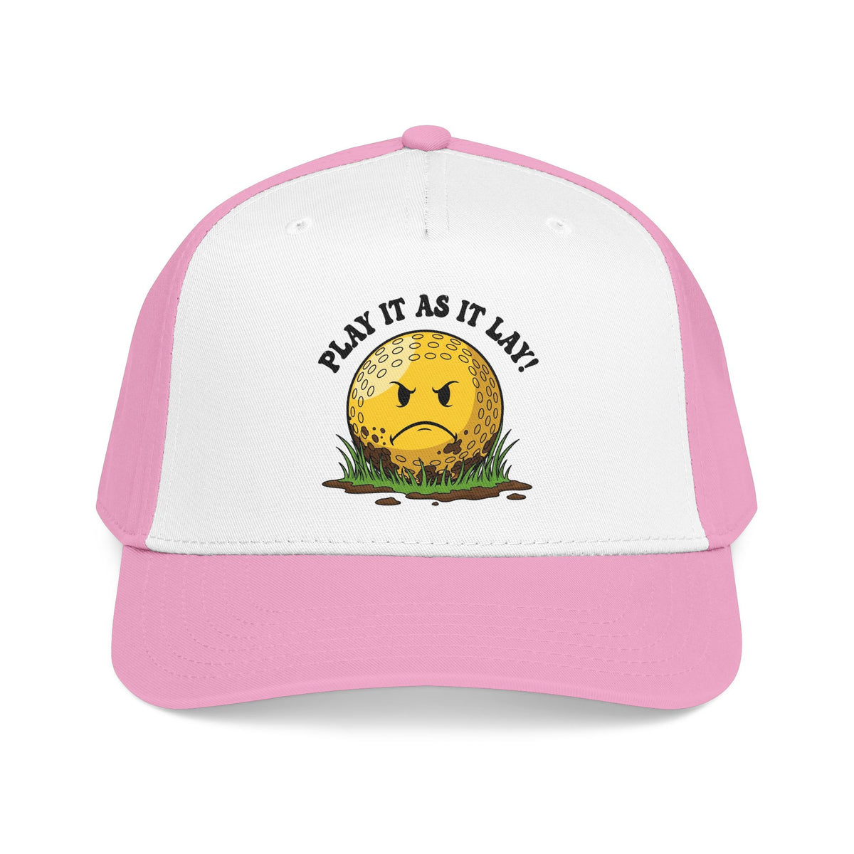 "Play It As It Lay" Funny Golf Hat - It's a Golf Day Statement Headwear