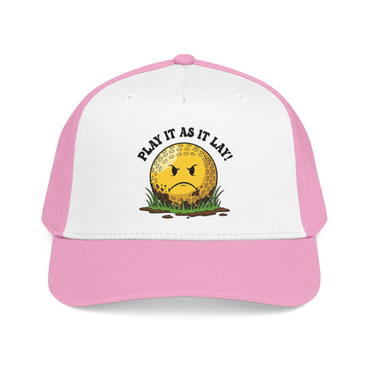 "Play It As It Lay" Funny Golf Hat - It's a Golf Day Statement Headwear