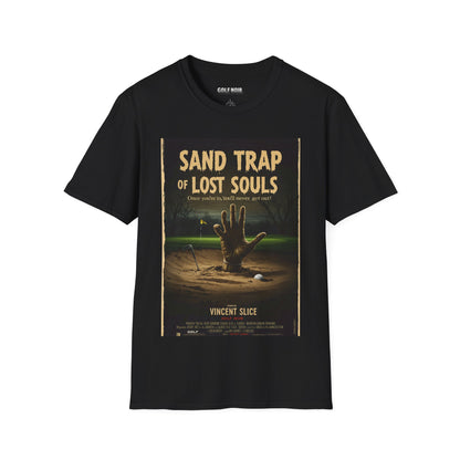 SAND TRAP OF LOST SOULS T-Shirt - Starring VINCENT SLICE - Golf Noir Signature Apparel