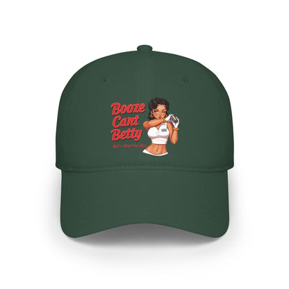 Booze Cart Betty Low Profile Baseball Cap — Golf Noir Statement Headwear